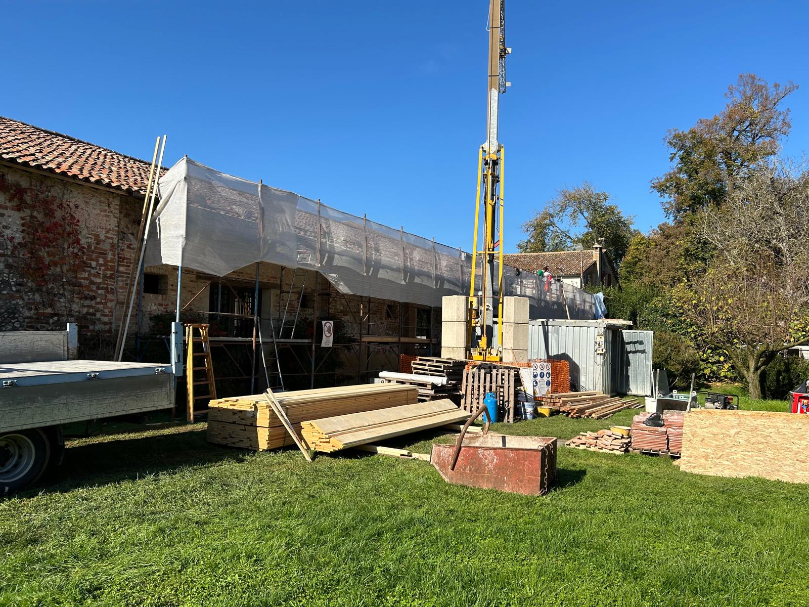 riparazione casa con cantiere
